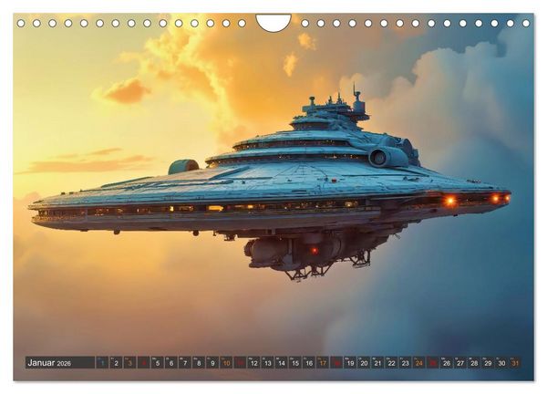 Produktbild: Generationsraumschiffe (Wandkalender 2026 DIN A4 quer), CALVENDO Monatskalender
