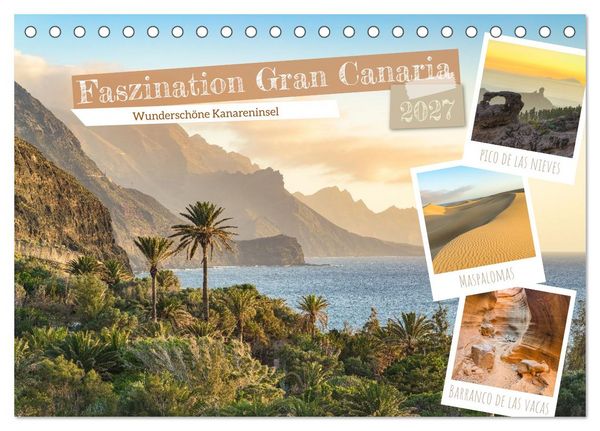 Produktbild: Faszination Gran Canaria (Tischkalender 2027 DIN A5 quer), CALVENDO Monatskalender