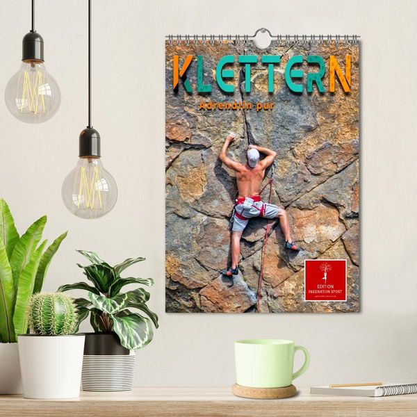 Produktbild: Klettern - Adrenalin pur (Wandkalender 2026 DIN A4 hoch), CALVENDO Monatskalender