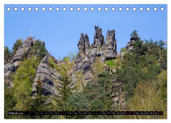 Produktbild: Das Zittauer Gebirge - (Tischkalender 2026 DIN A5 quer), CALVENDO Monatskalender