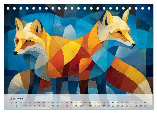 Produktbild: Nordlicht in Facetten. Die Arktis in geometrischer Bildsprache (Tischkalender 2027 DIN A5 quer), CALVENDO Monatskalender