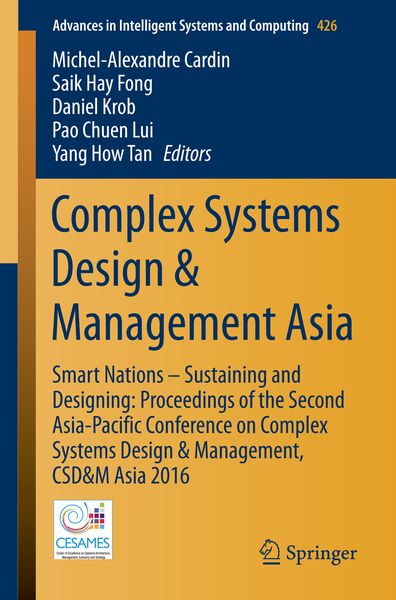Produktbild: Complex Systems Design & Management Asia