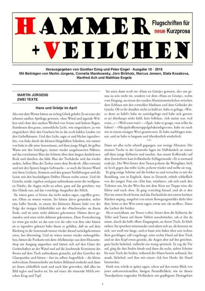 Produktbild: Hammer + Veilchen Nr. 10