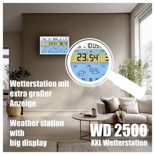 Produktbild: Techno Line WD2500 WD2500 Funk-Wetterstation Anzahl Sensoren max. 3