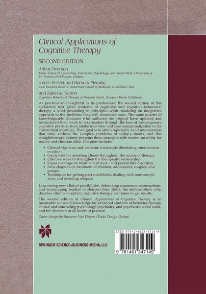 Produktbild: Clinical Applications of Cognitive Therapy