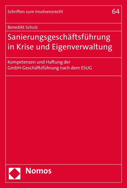 Produktbild: Sanierungsgesch&auml;ftsf&uuml;hrung in Krise und Eigenverwaltung