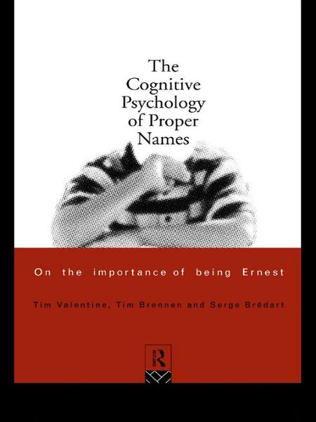 Produktbild: The Cognitive Psychology of Proper Names