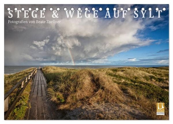 Produktbild: Stege & Wege auf Sylt (Tischkalender 2026 DIN A5 quer), CALVENDO Monatskalender