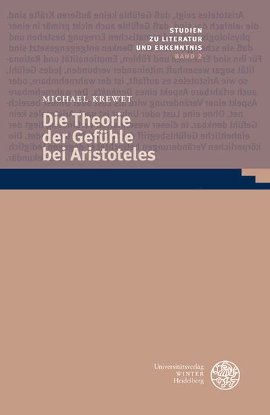 Produktbild: Die Theorie der Gef&uuml;hle bei Aristoteles