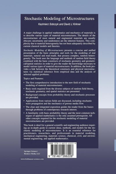 Produktbild: Stochastic Modeling of Microstructures