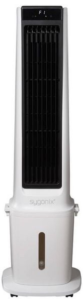 Produktbild: Sygonix Luftk&uuml;hler 90 W (L x B x H) 300 x 325 x 1130 mm Wei&szlig; mit Fernbedienung, Oszillierend, LED-Display, Timer