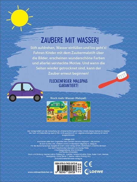Produktbild: Das magische Wassermalbuch - Mein Tag