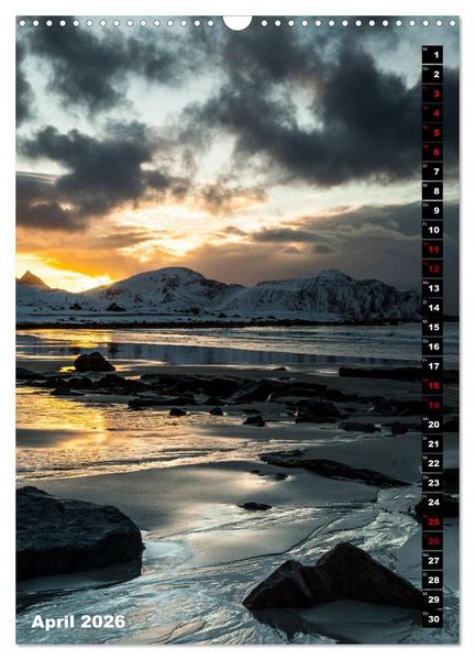 Produktbild: Lofoten. Poetische Landschaften (Wandkalender 2026 DIN A3 hoch), CALVENDO Monatskalender