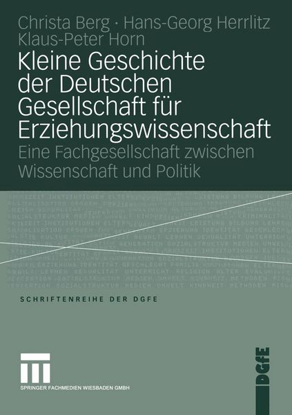 Produktbild: Kleine Geschichte der Deutschen Gesellschaft f&uuml;r Erziehungswissenschaft