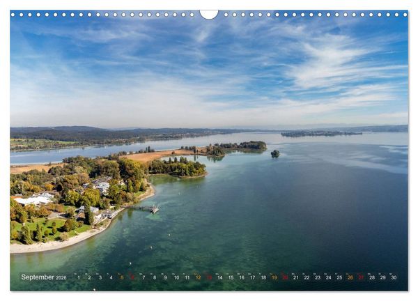 Produktbild: Die Halbinsel Mettnau - Erholungsort im Bodensee (Wandkalender 2026 DIN A3 quer), CALVENDO Monatskalender