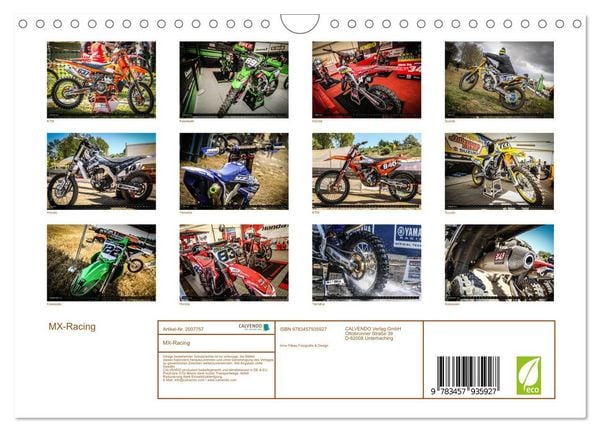 Produktbild: MX-Racing (Wandkalender 2026 DIN A4 quer), CALVENDO Monatskalender