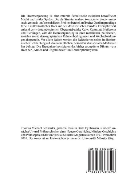 Produktbild: Heereserg&auml;nzung und Sozialordnung