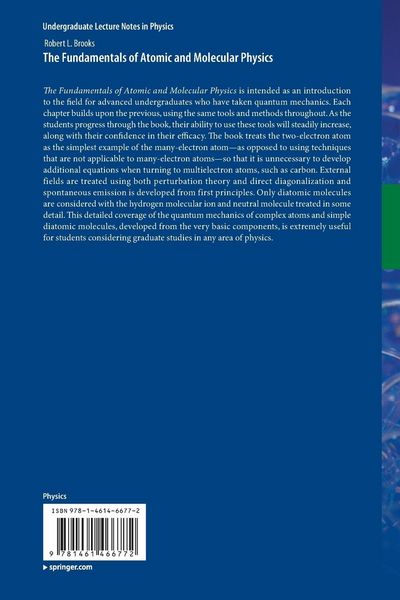 Produktbild: The Fundamentals of Atomic and Molecular Physics