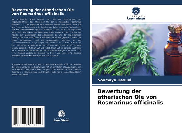 Bewertung der ätherischen Öle von Rosmarinus officinalis, Taschenbuch von Soumaya Haouel , Fatma Ben Chaaban , Jouda Mediouni, Verlag Unser Wissen,