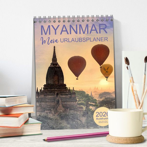 Produktbild: MYANMAR - Mein Urlaubsplaner (Tischkalender 2026 DIN A5 hoch), CALVENDO Monatskalender