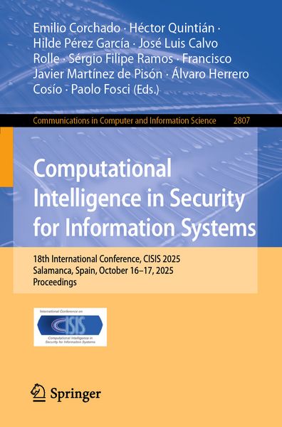 Produktbild: Computational Intelligence in Security for Information Systems
