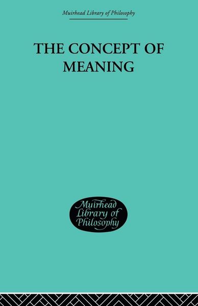 Produktbild: The Concept of Meaning