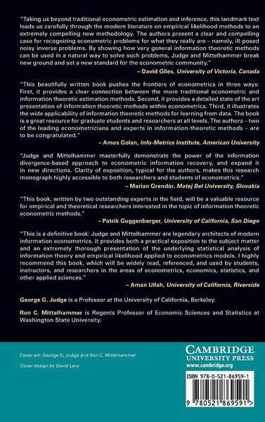 Produktbild: An Information Theoretic Approach to Econometrics