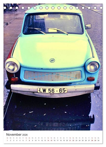 Produktbild: Auto-Land DDR - Trabant und Wartburg (Tischkalender 2026 DIN A5 hoch), CALVENDO Monatskalender
