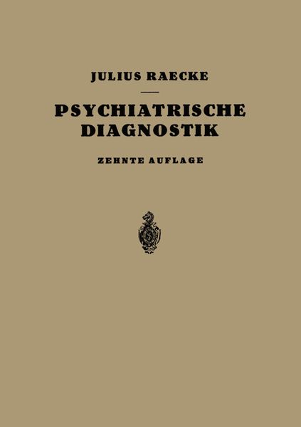 Produktbild: Grundriss der Psychiatrischen Diagnostik