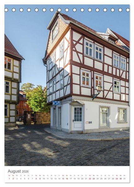 Produktbild: Fachwerk in Halberstadt (Tischkalender 2026 DIN A5 hoch), CALVENDO Monatskalender
