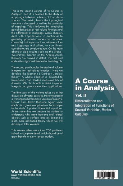 Produktbild: Course in Analysis, a (v2)