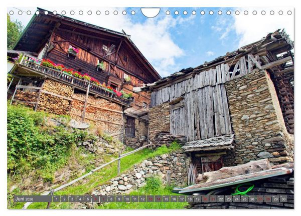Produktbild: Ultental Wundersch&ouml;ne alte Bauernh&auml;user (Wandkalender 2026 DIN A4 quer), CALVENDO Monatskalender