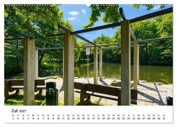 Produktbild: Eschborn Fachwerk und Finanzen (Wandkalender 2027 DIN A2 quer), CALVENDO Monatskalender