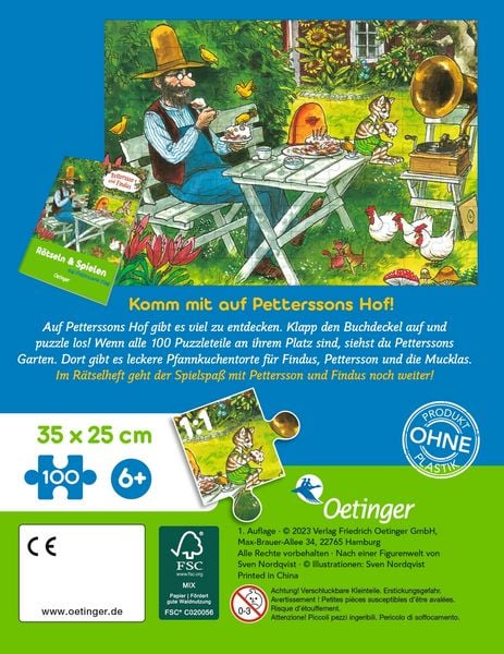 Produktbild: Pettersson und Findus. Puzzle im Buch. 100 Teile