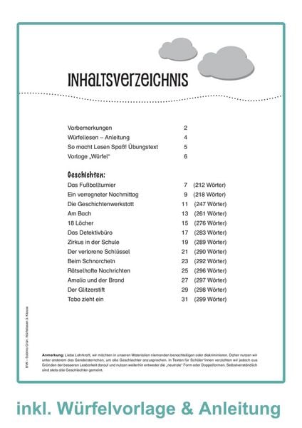 Produktbild: W&uuml;rfellesen &ndash; 3. Klasse