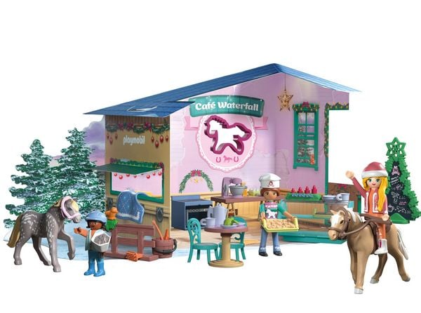 Produktbild: PLAYMOBIL 71952 Adventskalender: Weihnachtsbacken im Reitercaf&eacute;