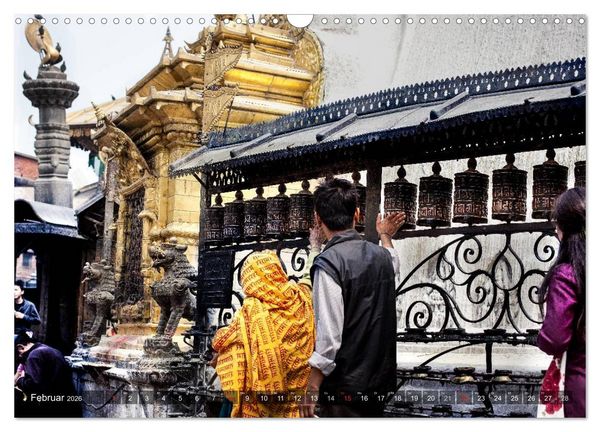 Produktbild: NEPAL Bhaktapur Kathmandu (Wandkalender 2026 DIN A3 quer), CALVENDO Monatskalender