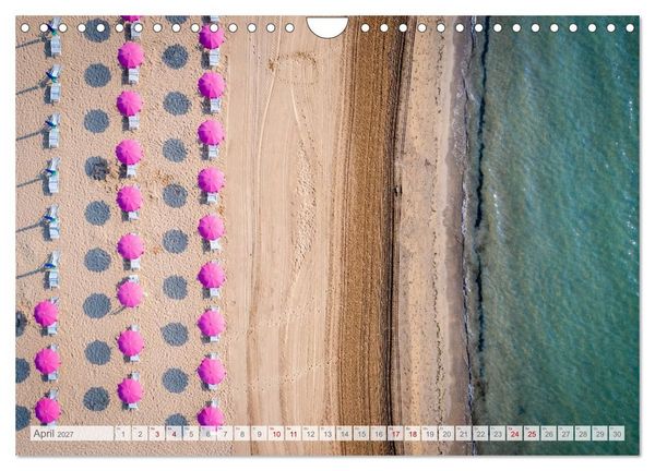 Produktbild: Lignano in Italien. Sommer Strand und Meer (Wandkalender 2027 DIN A4 quer), CALVENDO Monatskalender