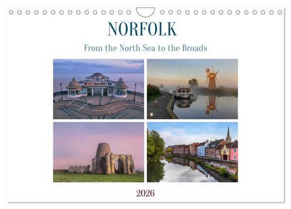 Norfolk - From the North Sea to the Broads (Wall Calendar 2026 DIN A4 landscape), CALVENDO 12 Month Wall Calendar