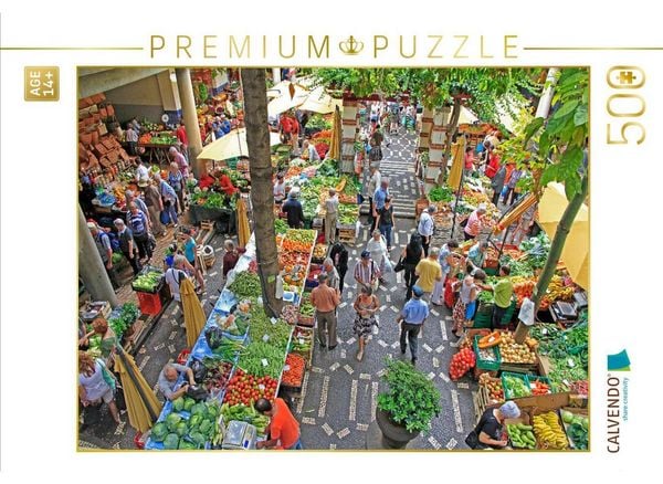CALVENDO Puzzle Bauernmarkt | 500 Teile Lege-Größe 48 × 36 cm Foto-Puzzle für Erwachsene