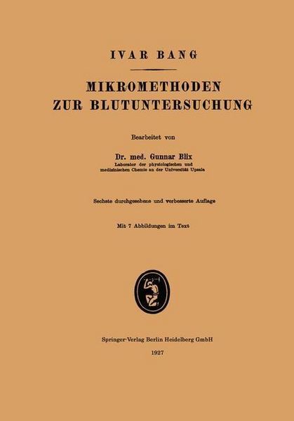 Produktbild: Mikromethoden zur Blutuntersuchung