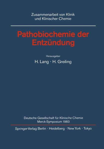 Pathobiochemie der Entzündung, Taschenbuch von , Springer Berlin, 9783540135333