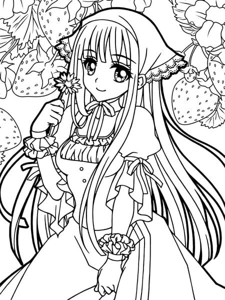 Produktbild: Extra dickes Manga-Malbuch mit Stickern zum Kreativsein und Entspannen f&uuml;r alle Manga-Fans!