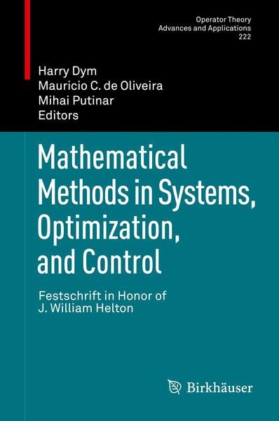 Produktbild: Mathematical Methods in Systems, Optimization, and Control