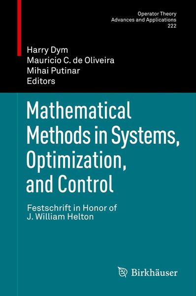 Produktbild: Mathematical Methods in Systems, Optimization, and Control