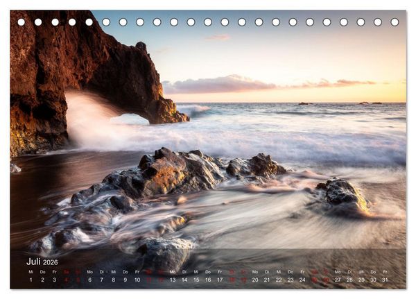 Produktbild: La Palma - La Isla Bonita (Tischkalender 2026 DIN A5 quer), CALVENDO Monatskalender