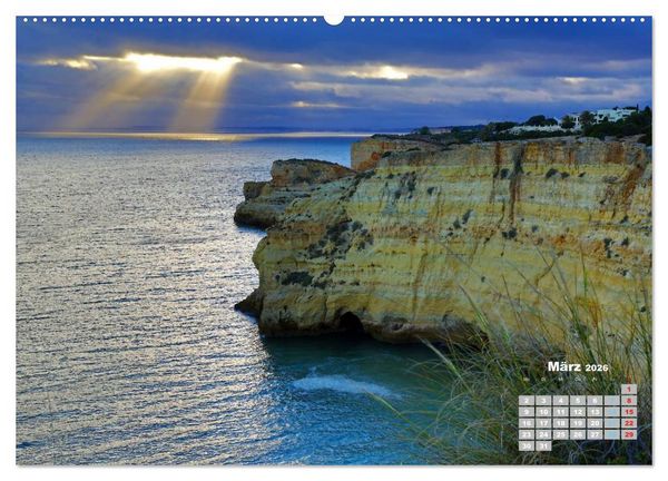 Produktbild: Portugals Traumk&uuml;ste Algarve (hochwertiger Premium Wandkalender 2026 DIN A2 quer), Kunstdruck in Hochglanz