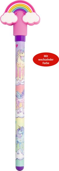 Produktbild: Gelstift mit Regenbogentopper / Einhornparadies