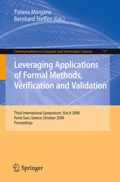 Produktbild: Leveraging Applications of Formal Methods, Verification and Validation
