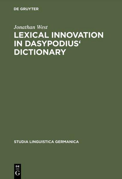 Produktbild: Lexical Innovation in Dasypodius' Dictionary
